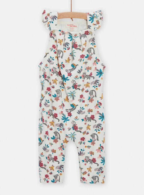 Combinaison à motif fantaisie pour bébé fille TICRICOMB / 24SG09L1CBL810