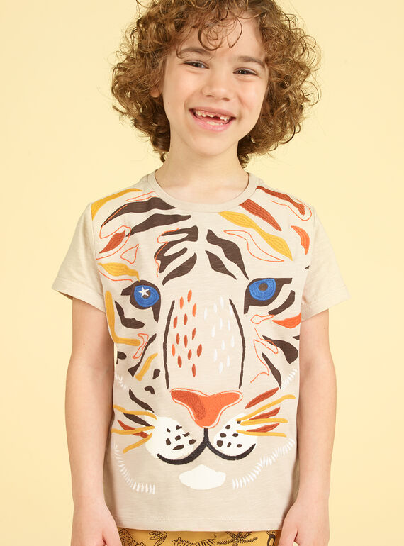 Tee Shirt Manches Courtes Ecru LOTERTI4 / 21S902V2TMC007