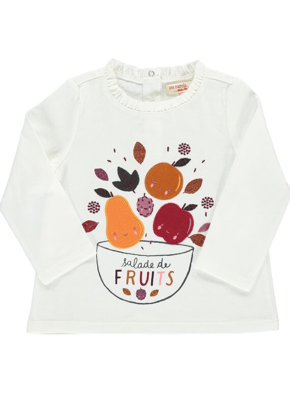 Tee-shirt manches longues bébé fille DIPINTEE / 18WG09P1TML001