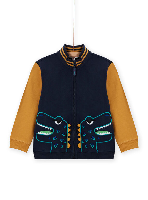 Gilet jaune et bleu marine enfant garçon MOTUGIL1 / 21W902K1GIL705