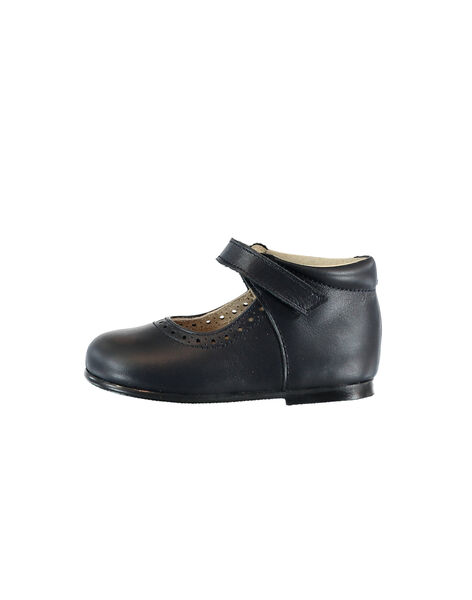 Babies Cuir Vernis Marine Bebe Fille Salome Babies Ballerine Bebe Dpam