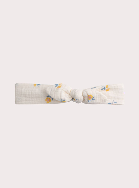 Bandeau imprimé fleuri bébé fille  WYIPRIBAN / 25SI09S1BAN003
