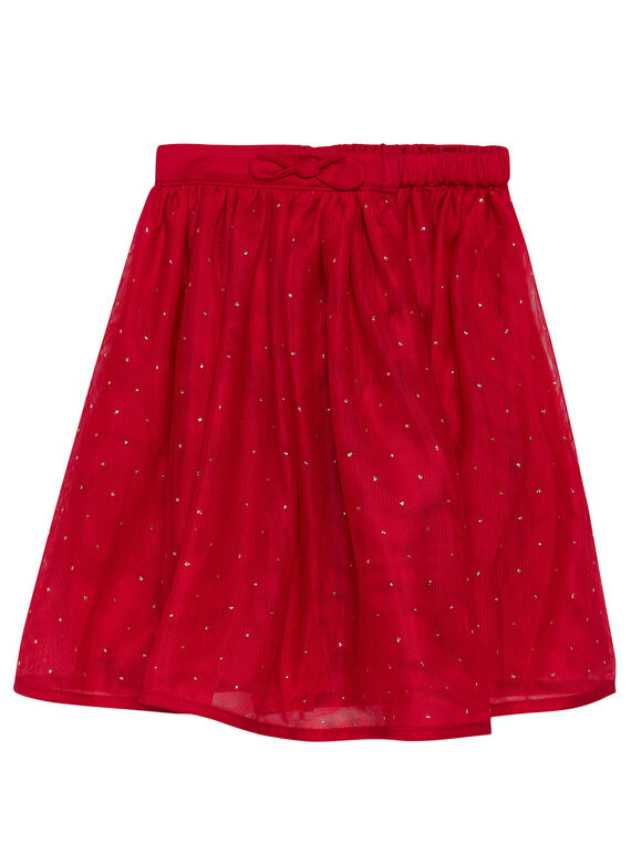 jupe en satin de coton et tulle  JAJAJUP1 / 20S901B1JUP050