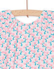 Maillot de bain 1 pièce rose dragée à imprimé fleurs RYIMER3 / 23SI09R8MAID310