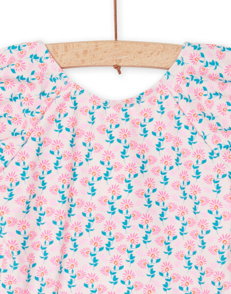 Maillot de bain 1 pièce rose dragée à imprimé fleurs RYIMER3 / 23SI09R8MAID310