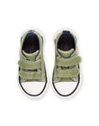 Baskets en toile kaki avec patch dinosaure RUTOILDINO / 23KK3872D16604