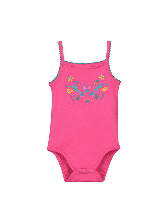 Body à bretelles bébé fille FEFIBODECO / 19SH13I2BDL330
