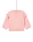 Sweat rose à motif hérisson PIRHUSWE / 22WG09Q1SWE303