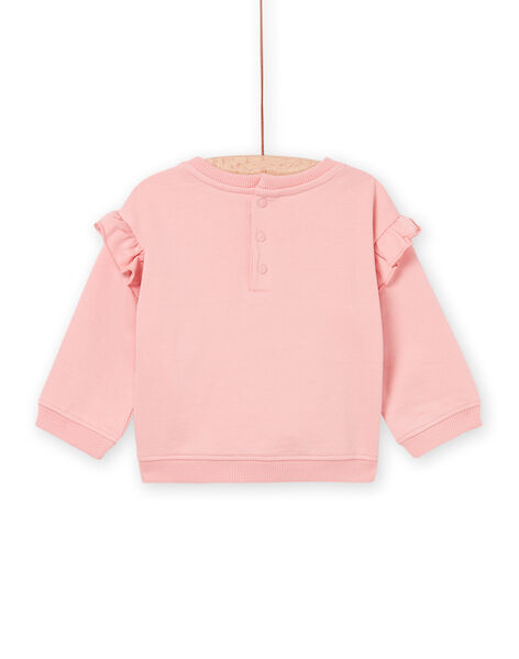 Sweat rose à motif hérisson PIRHUSWE / 22WG09Q1SWE303
