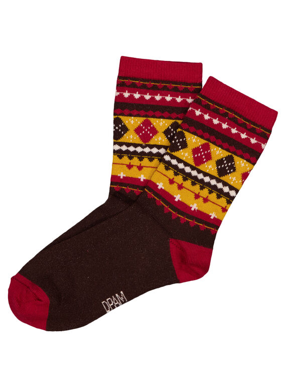 Chaussettes à motif effet tricot.  GYOBRUCHO / 19WI02K2SOQB107