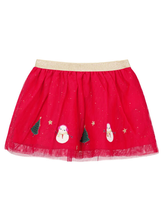 Jupe en tulle à paillettes layette fille GINOJU / 19WG09V1JUPF521