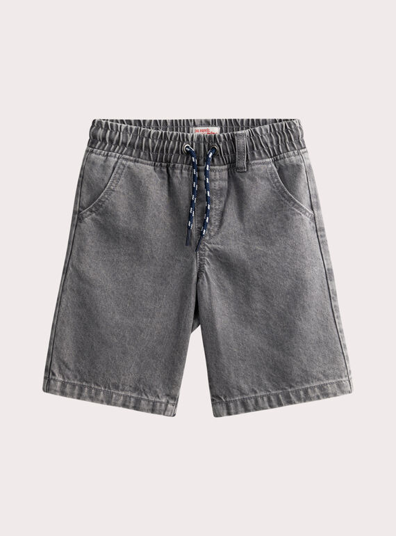 Bermuda en denim gris délavé  WOPRIBER2 / 25S902S2BERK004