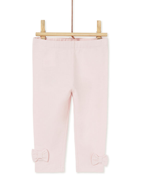 Legging rose pâle nœuds bébé fille KYIESLEG4 / 20WI0984D26D310
