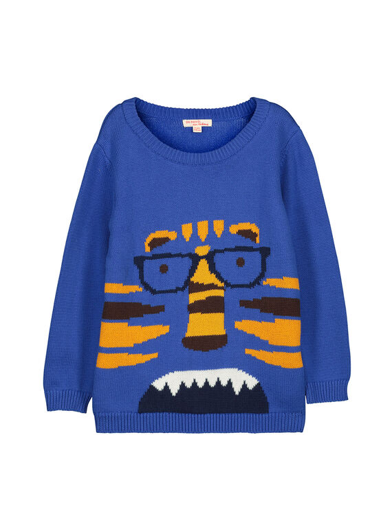 Pull en maille de coton garçon FOBAPUL / 19S90261PULC212