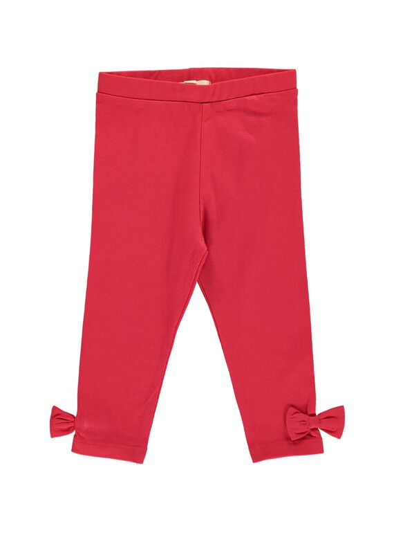 Legging rouge bébé fille CYIJOLEG3 / 18SI09R3CALF518
