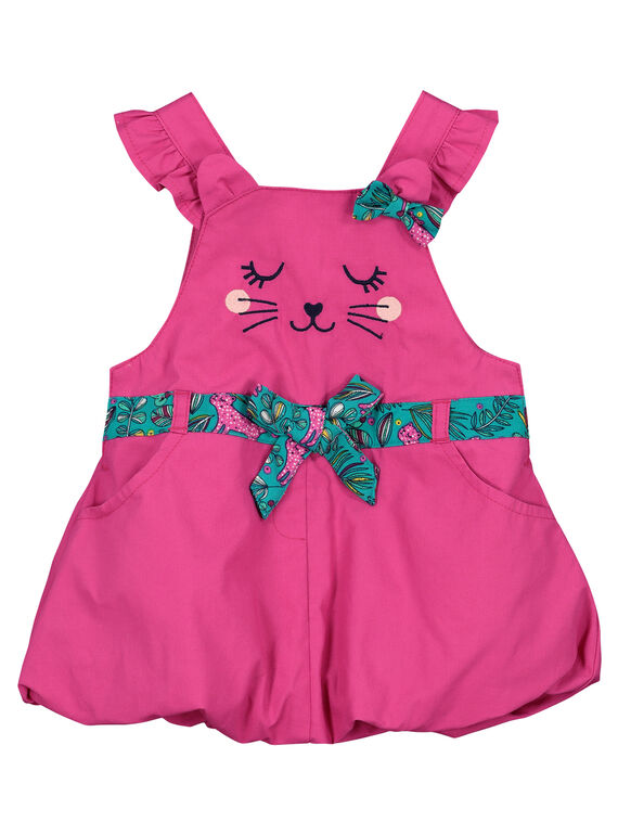 Robe en popeline bébé fille FITUROB2 / 19SG09F2ROB712