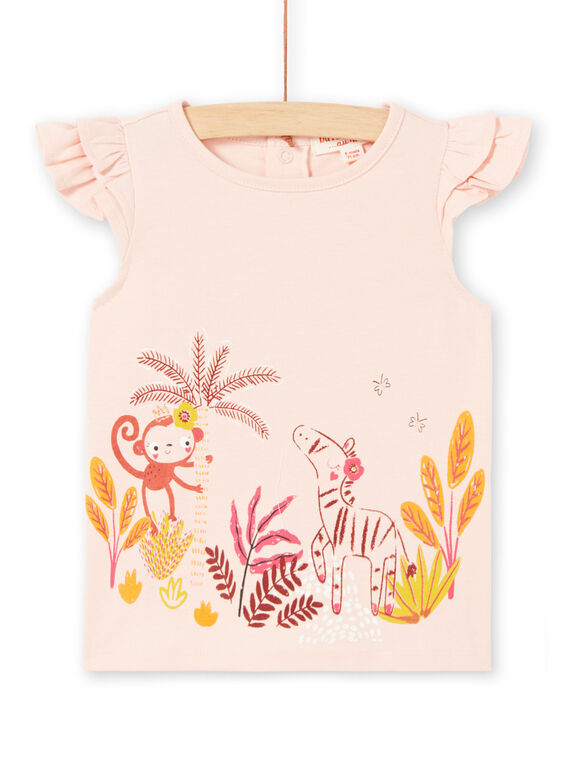 Tee Shirt Manches Courtes Rose LITERTI / 21SG09V1TMCD322
