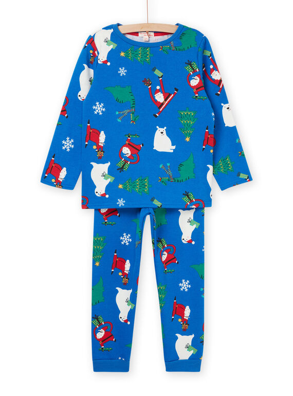 Pyjama de Noël bleu PEGOPYJNO2 / 22WH1271PYJC209