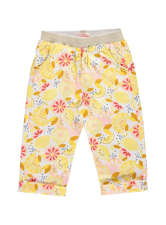 Pantalon imprimé bébé fille CIPIPAN / 18SG09I1PAN099