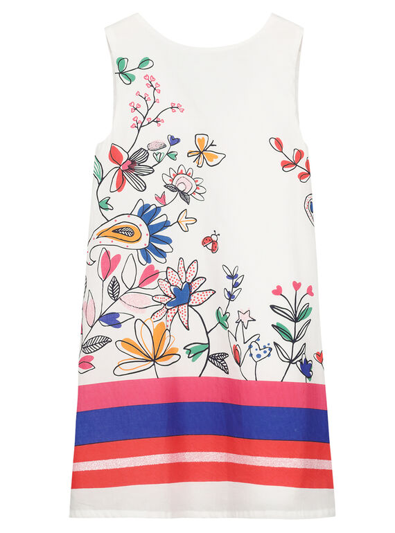Robe droite imprimé fille FATOROB4 / 19S901L4ROB000