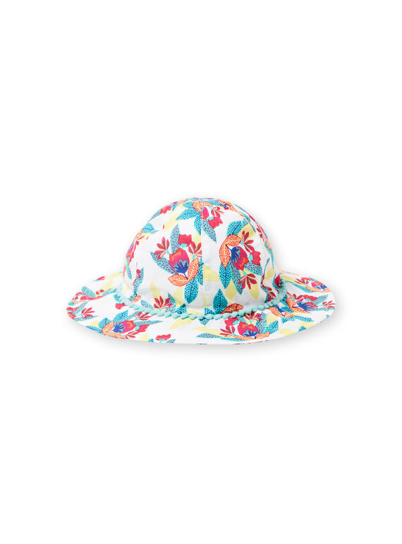 Chapeau à imprimé fleuri coloré enfant fille JYAMARHAT / 20SI01P2CHA000