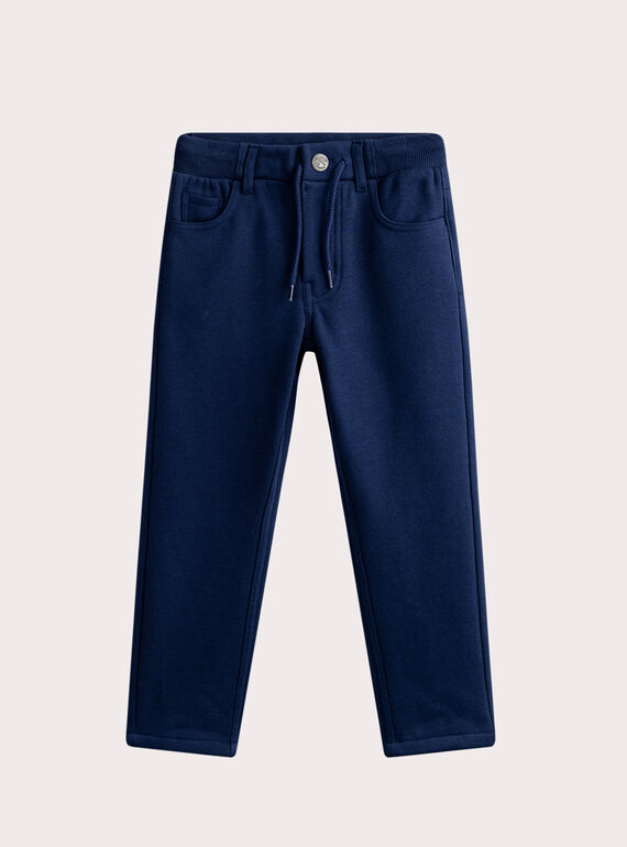 Pantalon bleu en molleton gratté WOFIPAN2 / 25S90252PAN705