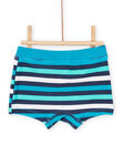 T-shirt et short de bain bleu à imprimé fantaisie RYUENS / 23SI10REMAI202