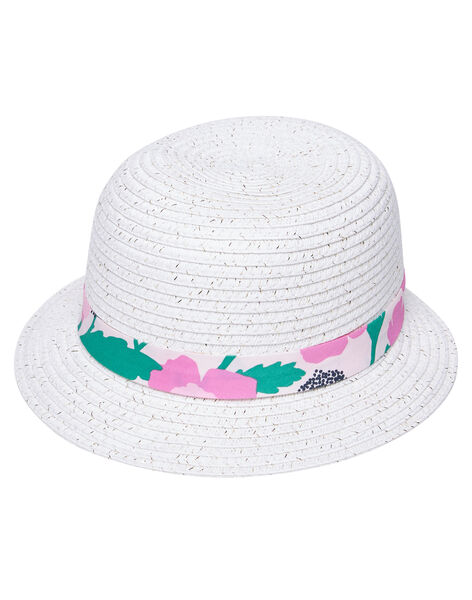 Chapeau Bebe Fille Blanc Avec Ruban A Fleurs Achat En Ligne Catalogue Dpam Dpam