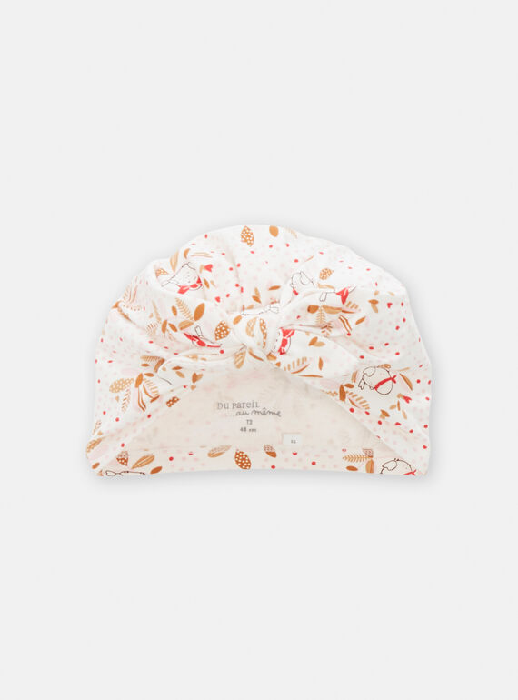 Turban à petit pois pour bébé fille TOU1BAN / 24SF40H1CHAA001