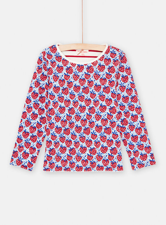 T-shirt à fond écru réversible fille SAFORTEE2 / 23W901K3TML001