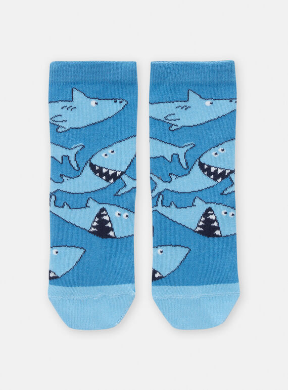 Chaussettes à motif requins pour garçon TYOJOCHO8 / 24SI0283SOQ216