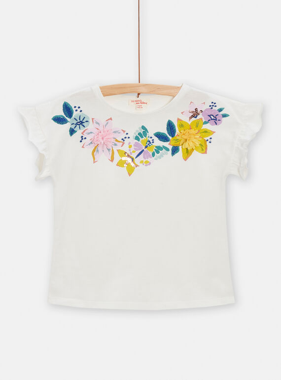Tee Shirt Manches Courtes Ecru TAPOTI1 / 24S901M2TMC001