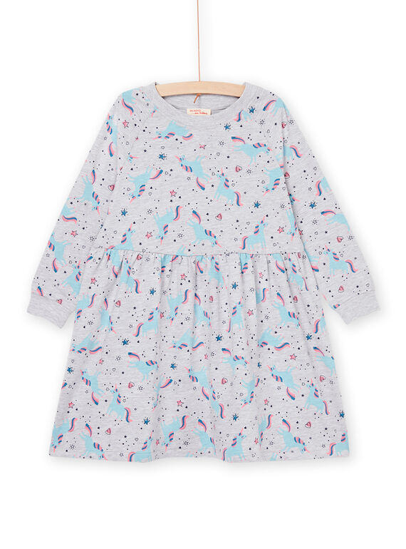 Robe en molleton à imprimé licorne et fantaisie PAJOROB2 / 22W901B1ROB943