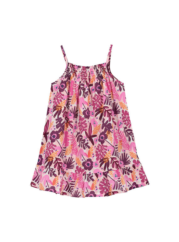 Robe en coton été fille FAJOROB15 / 19S901G7ROB000