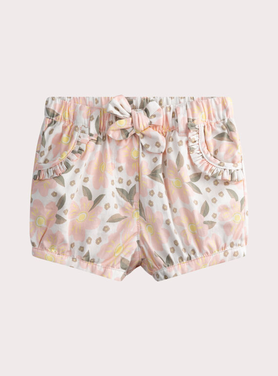 Short imprimé fleuri bébé fille WIMASHO / 25SG0961SHO001