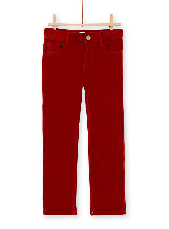 Pantalon en velours brique garçon KOJOPAVEL6 / 20W90243D2BF519