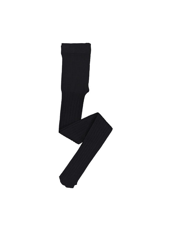 Collant fantaisie noir fille FYAJOYCOL1 / 19SI01Y1COL090