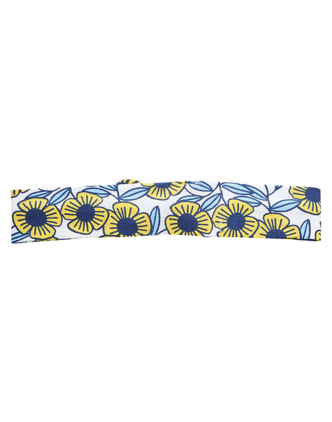 Bandeau Bebe Fille Avec Fleurs Bleues Et Jaunes Spring Days Dpam