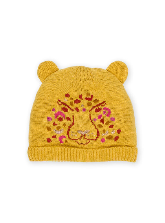 Bonnet à animation tigre avec découpes oreilles PYAMOBON / 22WI01F4BONB107