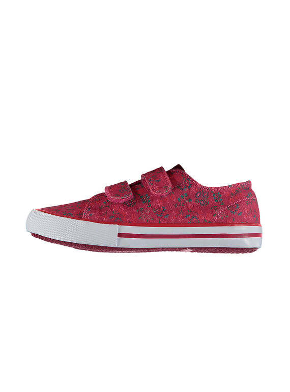 Tennis toile imprimé fille FFVELFLOW / 19SK35B1D16030