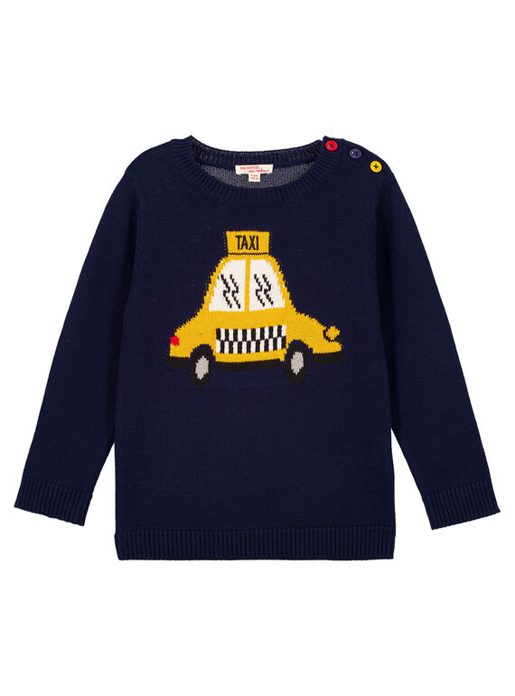 Pull col rond marine GOSANPUL / 19W902C1PUL070