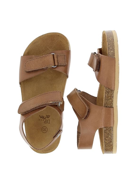 Sandale en cuir garçon CGNUCAMEL / 18SK36W6D0E804