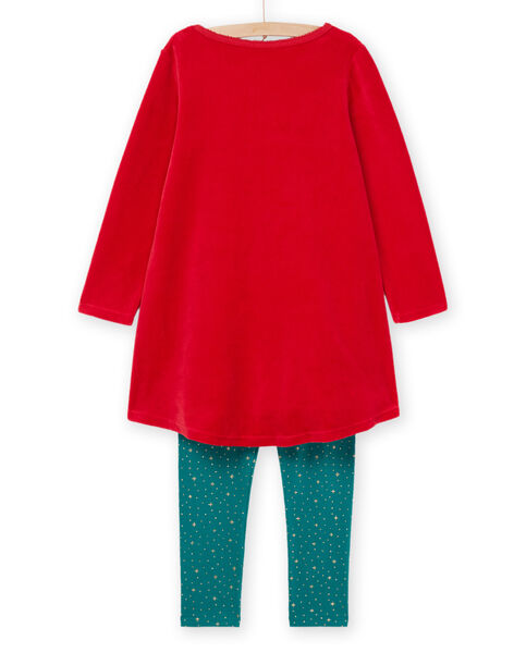 Pyjama de Noël rouge et vert PEFACHUNOE / 22WH1171CHN050