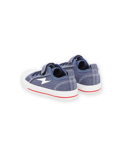 Baskets en toile denim avec patch éclair ROTOILMIX / 23KK3674D16C201