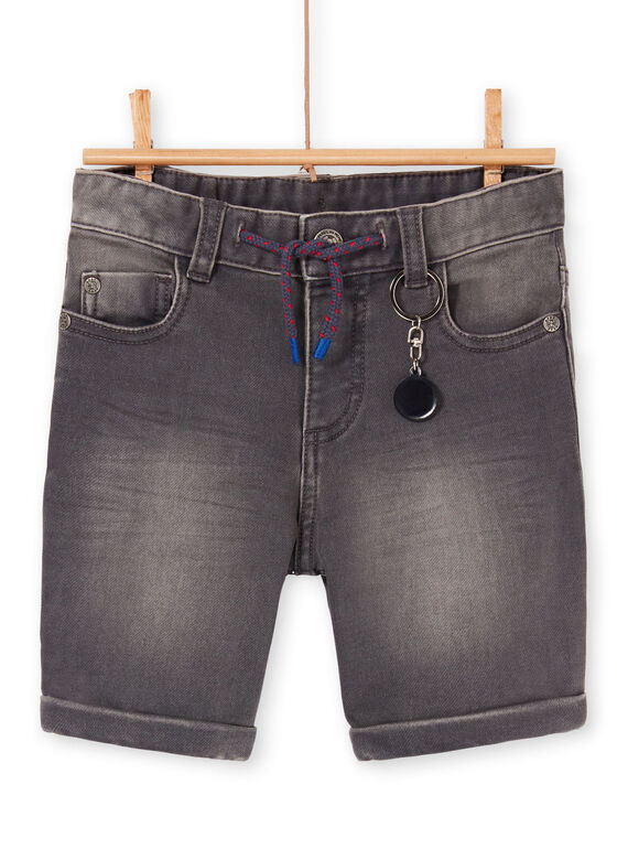 Bermuda en denim gris enfant garçon LOHABER2 / 21S902X1BERK004