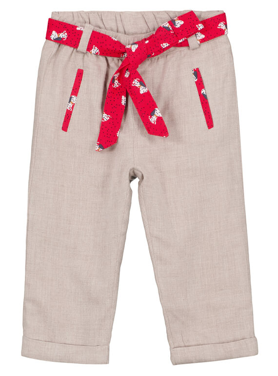 Pantalon Ecru GISANPAN / 19WG09C1PAN007