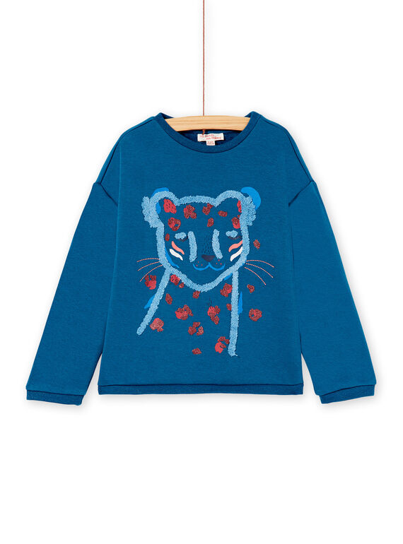 Sweat fourré et tête de léopard brodée KASASWEA / 20W901O1SWEC225