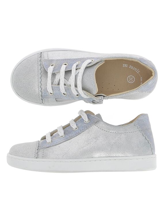 Tennis de ville en cuir fille CFTENPHAR / 18SK35W2D3G956