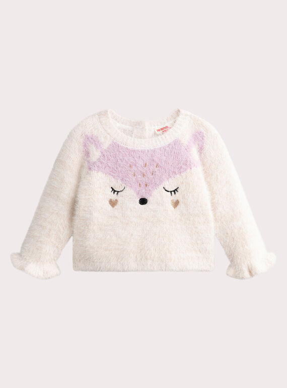 Pull à animation renard our bébé fille VIPERPULL / 24WG09R1PUL001