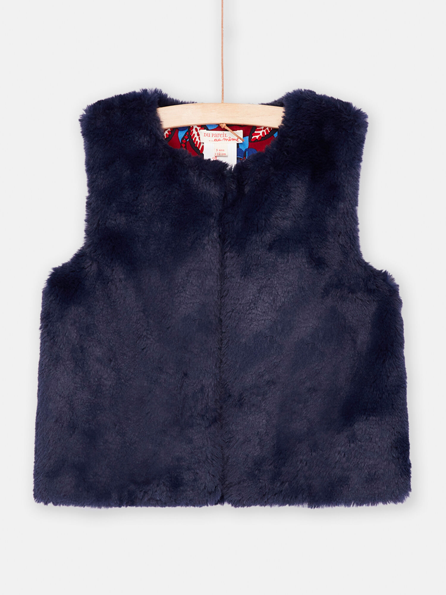 Cardigan bleu nuit r versible fille